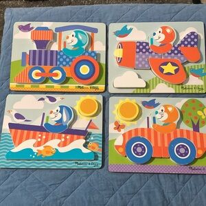 Melissa & Doug VEHICLES FIRST PLAY JIGSAW PUZZLES (set of 4)